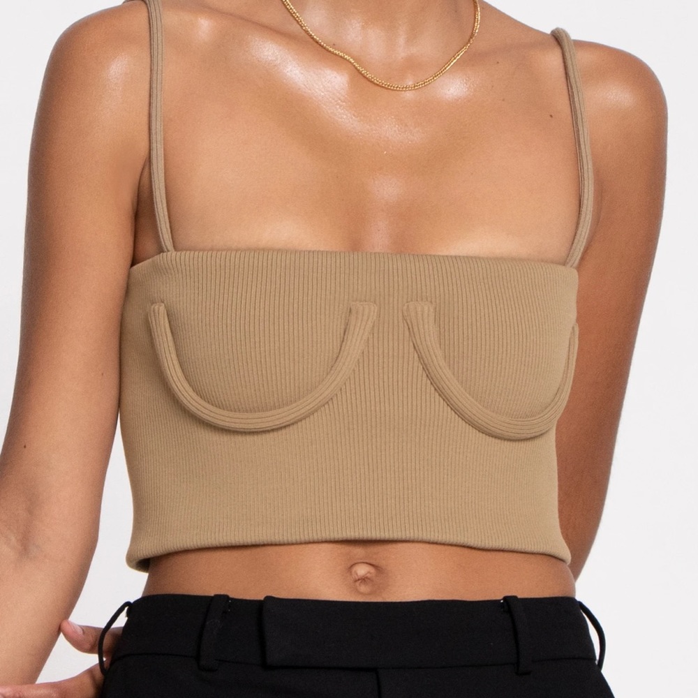 Orseund Iris tube tank BNWT S camel AUTHENTIC